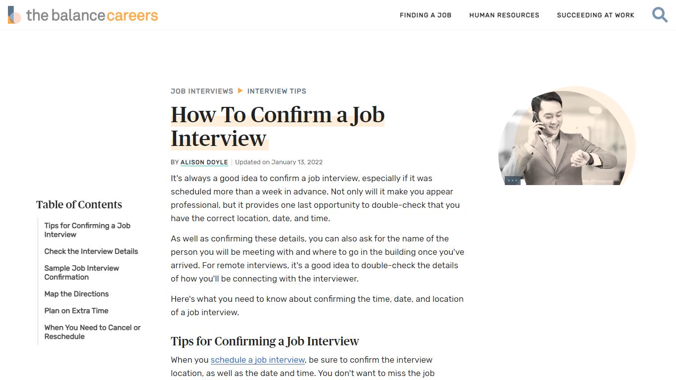 How To Confirm a Job Interview - The Balance Careers